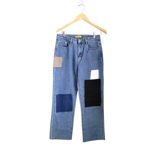 Patchwork Boyfriend Jeans